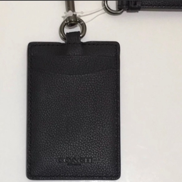 Authentic COACH calf leather Sport card/ID Lanyard - Picture 2 of 3